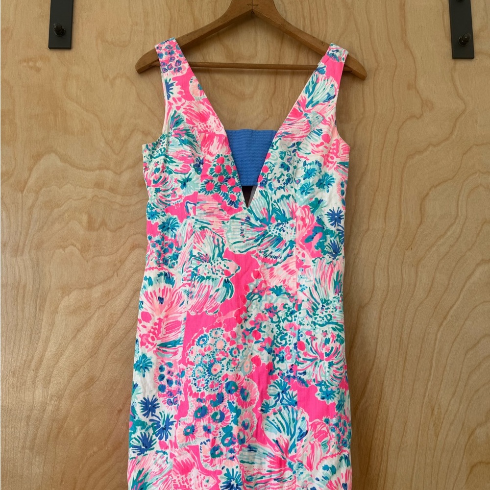 Lilly Pulitzer Pink and Blue Floral Dress